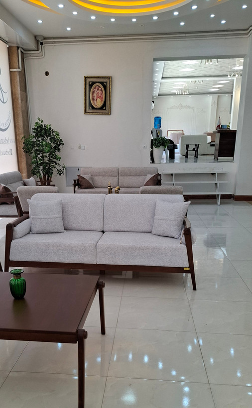 مبل مینیمال هشت نفره لنا رنگ سفید